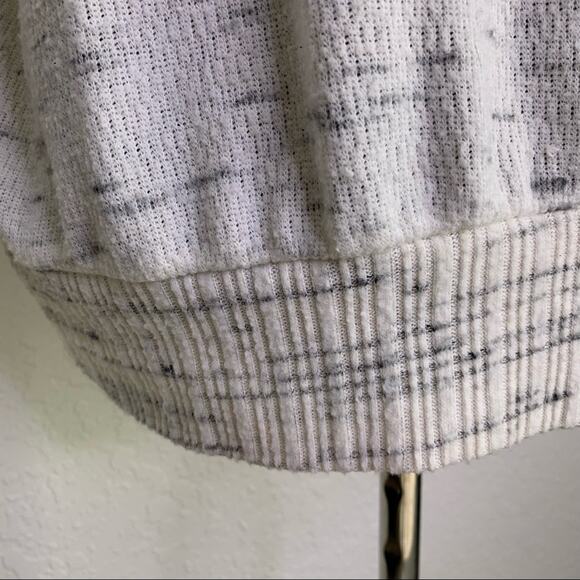 Anthropologie white gray cowl neck turtleneck pullover size Large - Picture 6 of 14